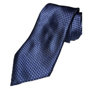 CANALI 1934 Blue Black Textured Striped Luxury Classic Silk Tie Necktie Italy